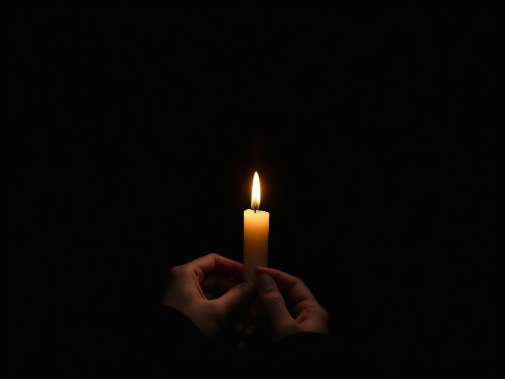 El Ritual de Encender una Vela al Atardecer
